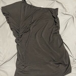 Black One-Shoulder Top EUC